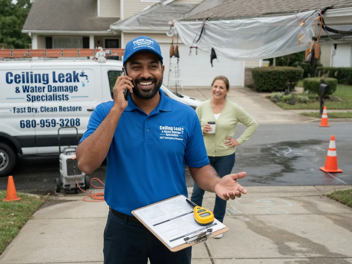 Ceiling Leak Cleanup Shabbona, IL FAQs